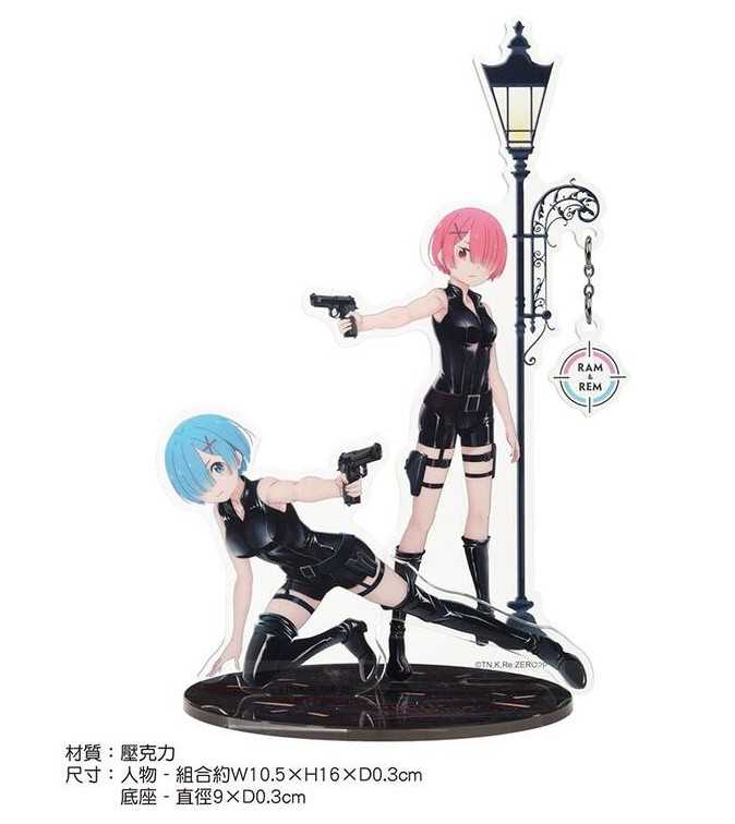YUME動漫【Re:從零開始的異世界生活 壓克力墜飾立牌組】 D款 拉姆 雷姆 周邊 木棉花精品