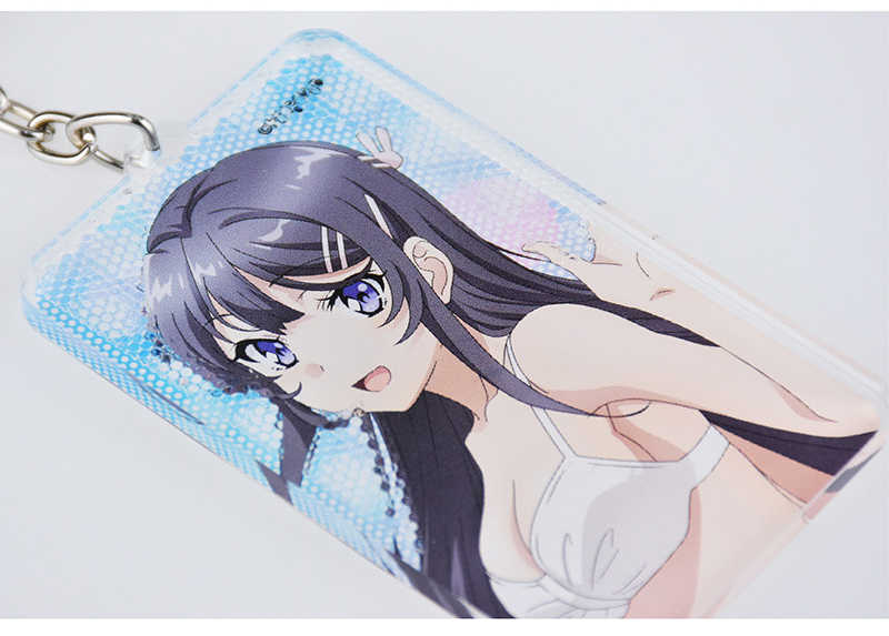 YUME動漫【青春豬頭少年 3D光柵壓克力鑰匙圈】A款 麻衣 周邊 木棉花精品