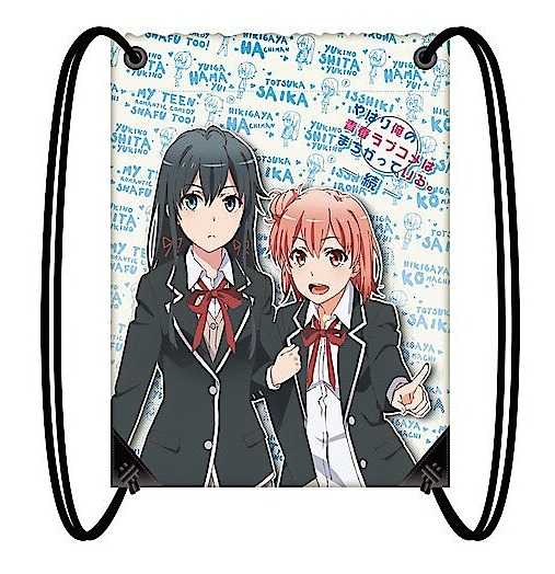 YUME動漫【果然我的青春戀愛喜劇搞錯了。續　輕便束口後背包】 (3) 周邊 普威爾精品