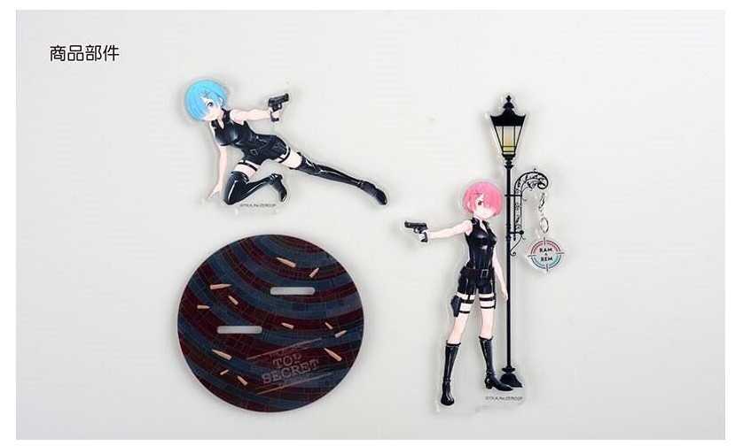 YUME動漫【Re:從零開始的異世界生活 壓克力墜飾立牌組】 D款 拉姆 雷姆 周邊 木棉花精品