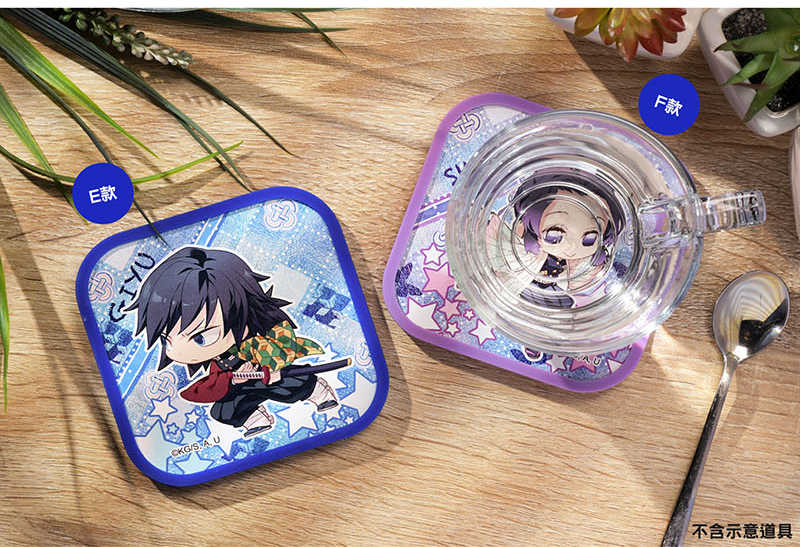 YUME動漫【鬼滅之刃 方型吸水杯墊】E款 義勇 Q 周邊 木棉花精品