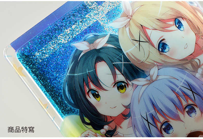 YUME動漫【請問您今天要來點兔子嗎？ 流沙壓克力牌】A款 周邊 木棉花精品