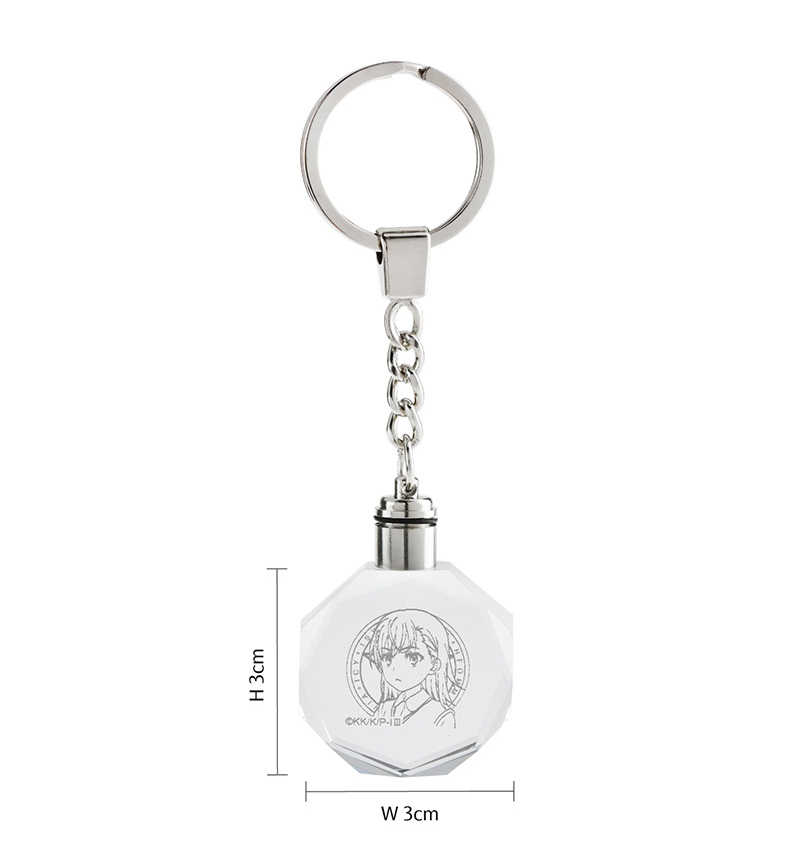 YUME動漫【魔法禁書目錄 LED燈雷雕鑰匙圈】 A款 美琴 周邊 木棉花精品