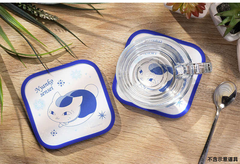 YUME動漫【夏目友人帳 方型吸水杯墊】A款 貓咪老師 周邊 木棉花精品