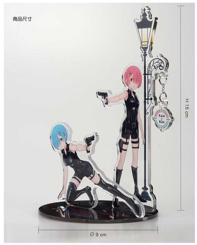 YUME動漫【Re:從零開始的異世界生活 壓克力墜飾立牌組】 D款 拉姆 雷姆 周邊 木棉花精品