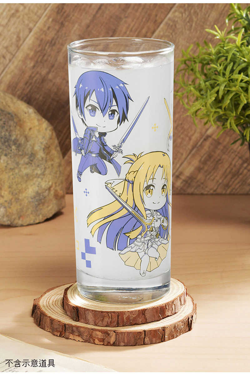 YUME動漫【刀劍神域 Ⅲ 長型玻璃水杯】A款 周邊 木棉花精品
