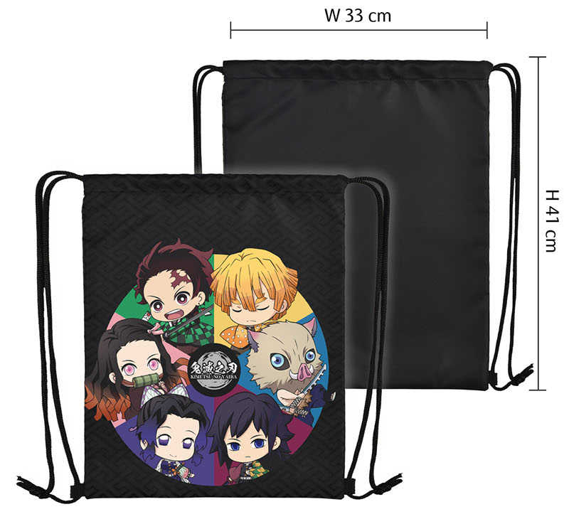 YUME動漫【鬼滅之刃 全彩束口後背包】C款 周邊 木棉花精品