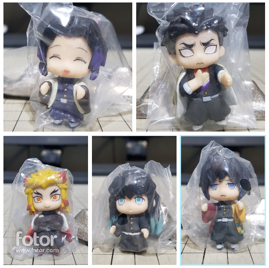 [長夜餘火]現貨24小時出貨 BANDAI 鬼滅之刃 排隊 P2 第二彈 炎柱 水柱 蟲柱 霞柱 巖柱 一套五款