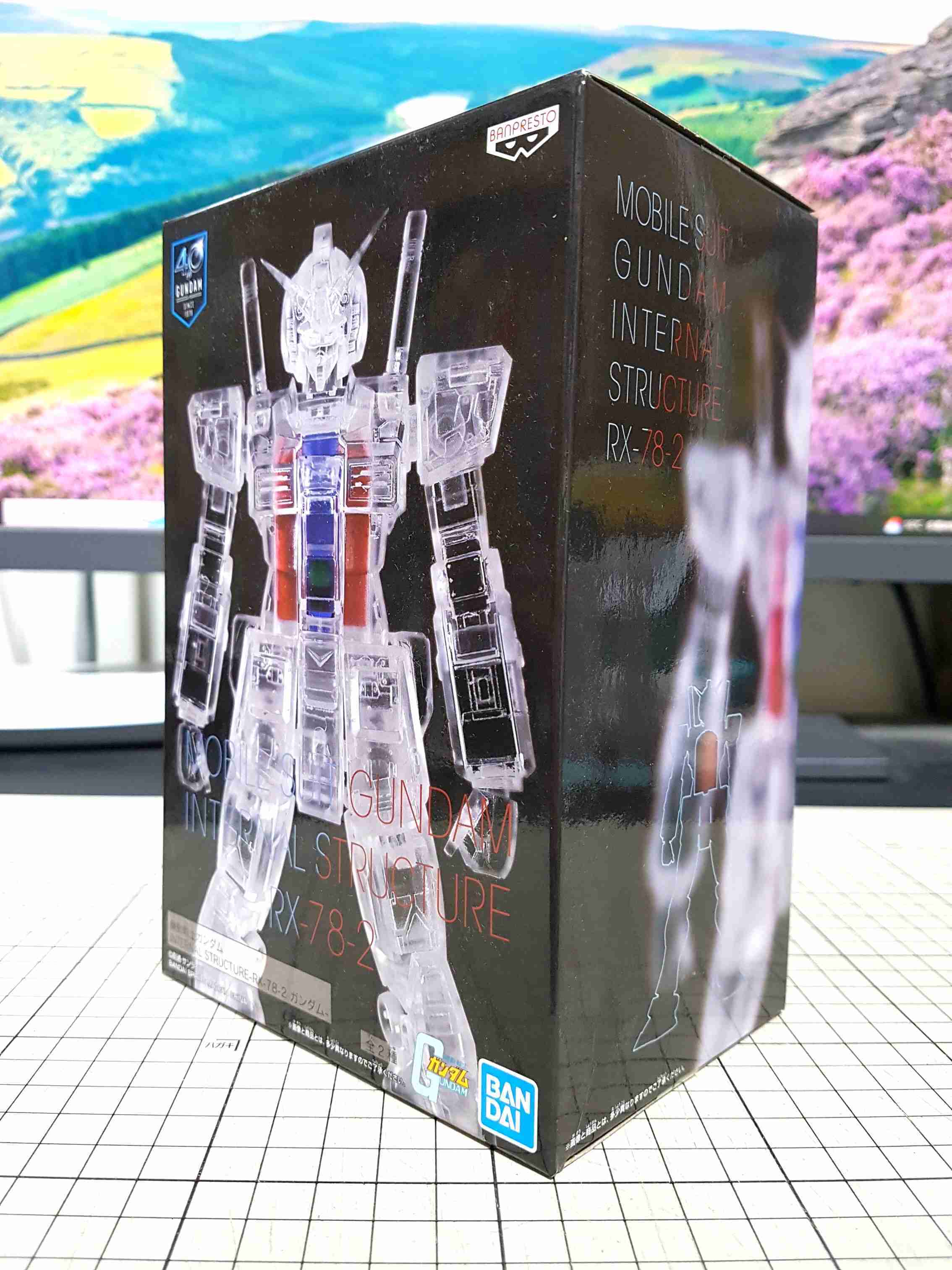 [長夜餘火]現貨24小時出貨 BANPRESTO RX-78-2 B款 全透明 景品 機動戰士 鋼彈 40週年 已拆封