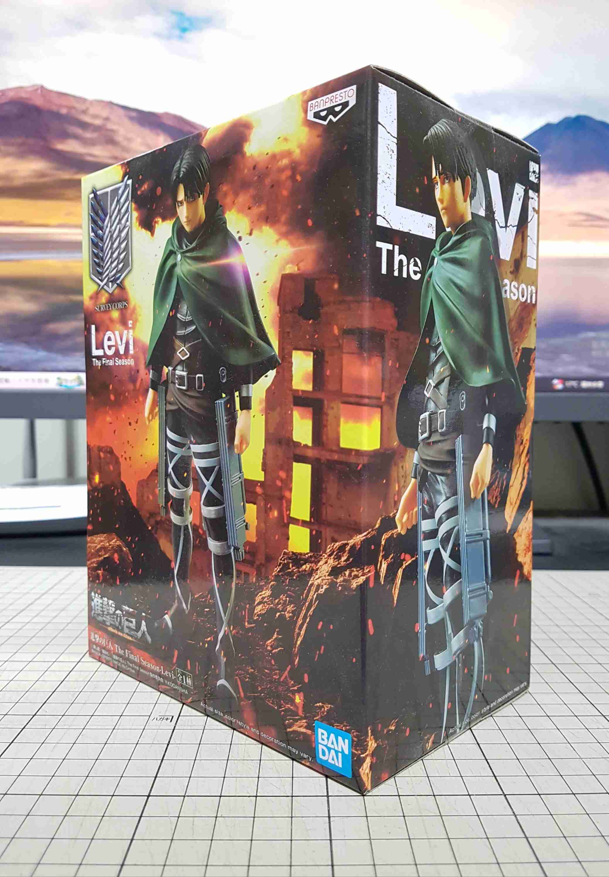 [長夜餘火]現貨24小時出貨 BANPRESTO 兵長 裡維 阿卡曼 進擊的巨人 代理版 全新