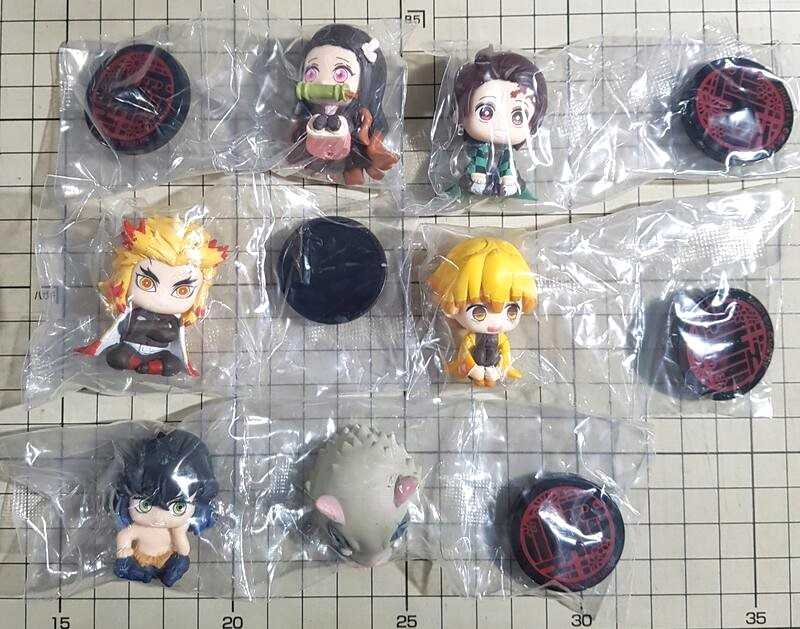 [長夜餘火]現貨24小時出貨 BANDAI 鬼滅之刃 坐姿 P1 第一彈 扭蛋 轉蛋 全套五款