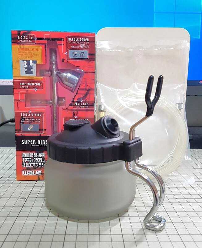 [長夜餘火]現貨24小時出貨 日製 WAVE HT-111 0.3mm 雙動式噴筆 送2米風管+噴筆清洗壺 全新