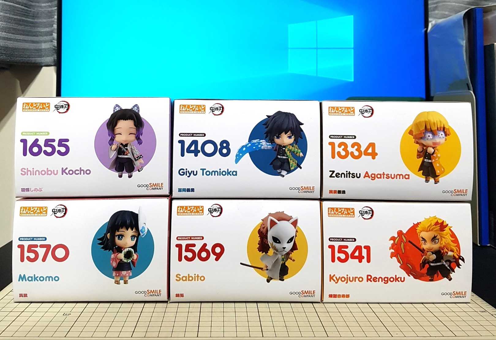 [長夜餘火]現貨 GSC 黏土人 我妻善逸、煉獄杏壽郎、富岡義勇、胡蝶忍、錆兔、真菰 鬼滅之刃 炎柱 水柱 蟲柱