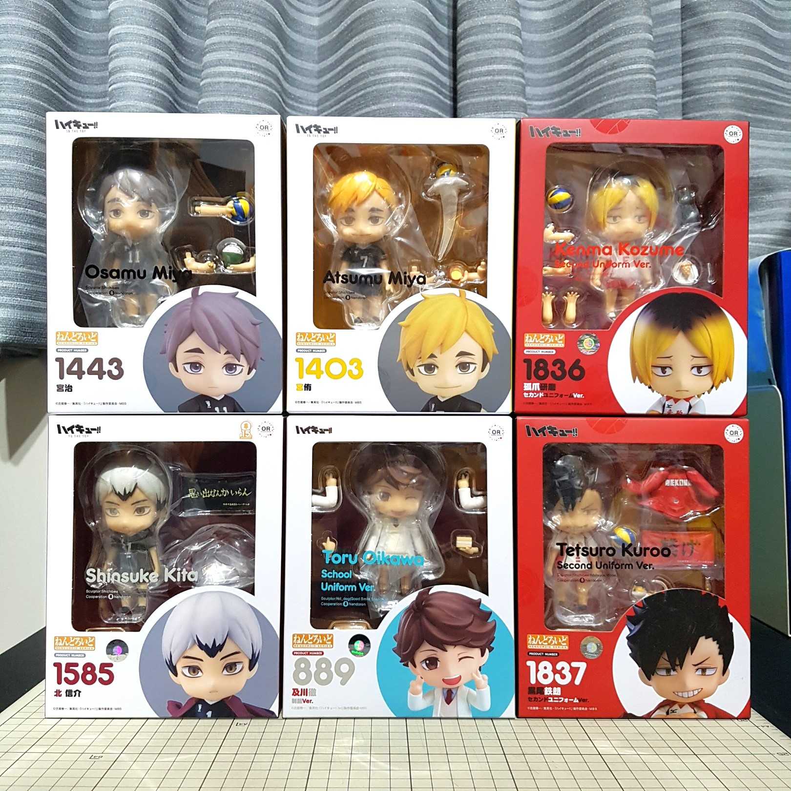 [長夜餘火]現貨 日版 GSC 黏土人 孤爪研磨 第二隊服、黑尾鐵朗 第二隊服、北信介、宮治、宮侑、及川徹 排球少年!!