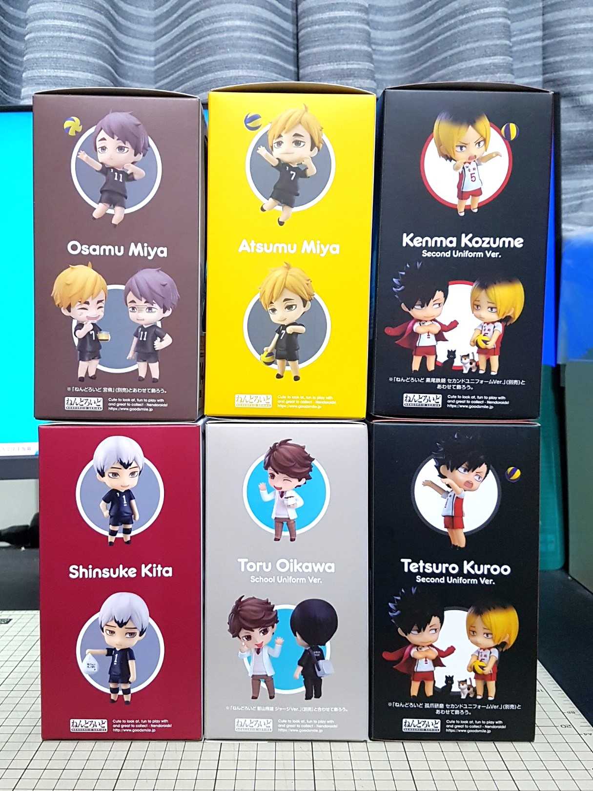 [長夜餘火]現貨 日版 GSC 黏土人 孤爪研磨 第二隊服、黑尾鐵朗 第二隊服、北信介、宮治、宮侑、及川徹 排球少年!!