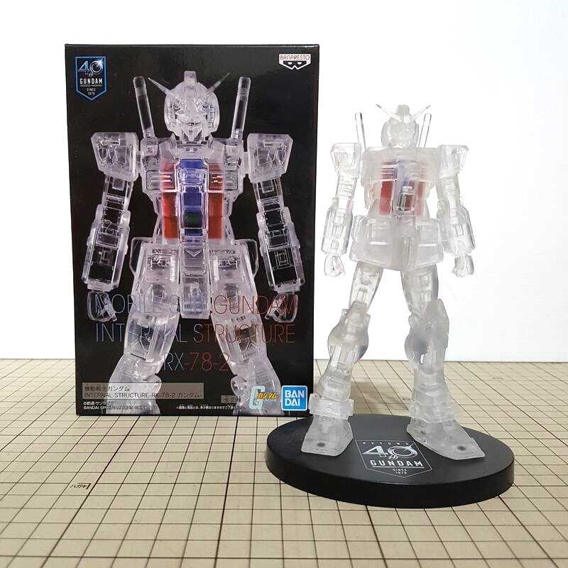 [長夜餘火]現貨24小時出貨 BANPRESTO RX-78-2 B款 全透明 景品 機動戰士 鋼彈 40週年 已拆封
