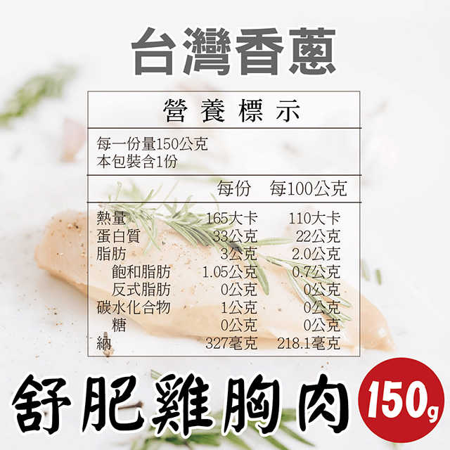 【田食原】舒肥雞胸肉150g 6種口味 減醣健身必備 高蛋白 低脂肪 低熱量 天然無添加 大份量 解凍即食 營養好吃