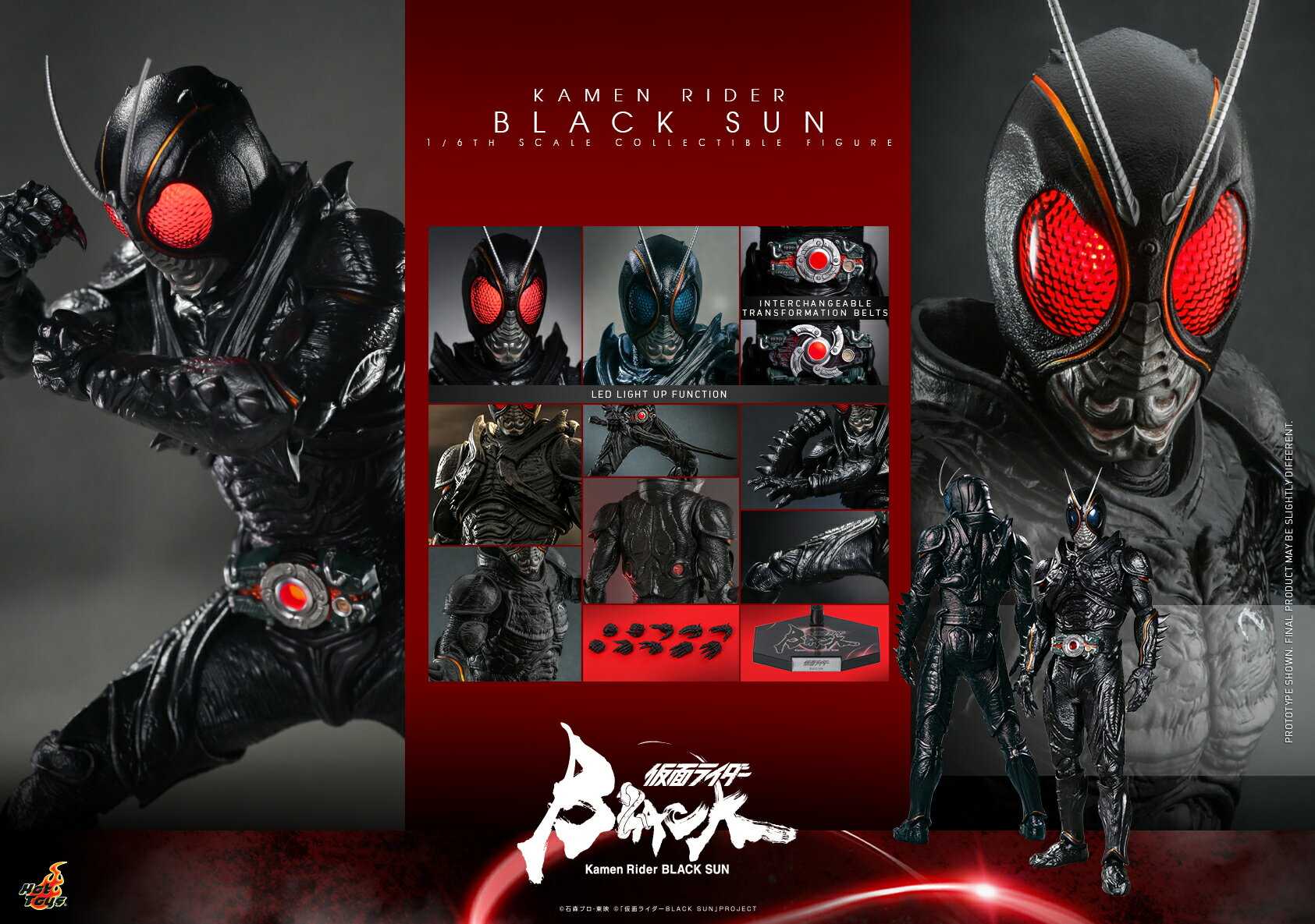 Hot toys TMS100 假面騎士 BLACK SUN 黑日 24年Q2上市【預購8/27止】