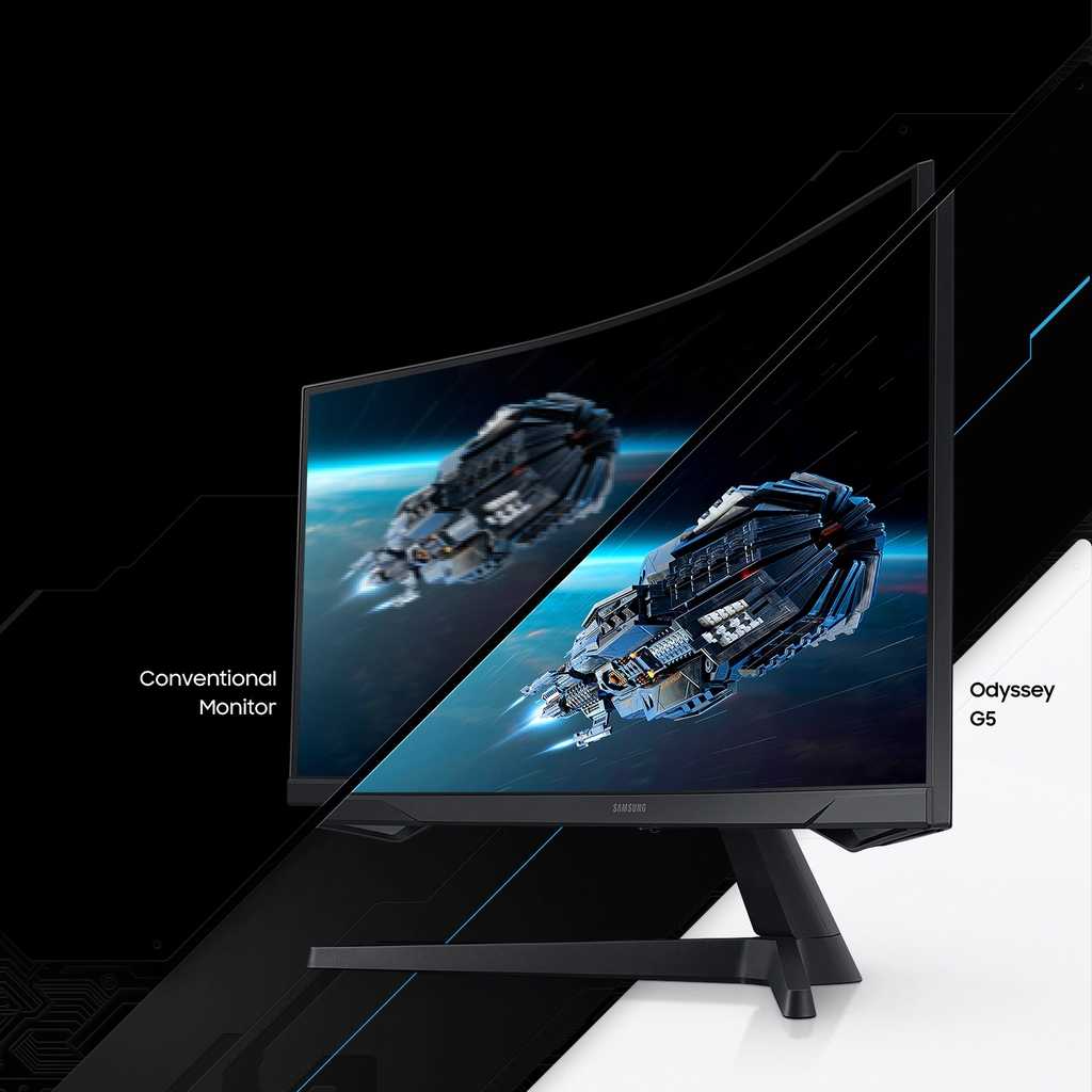 【999加購谷歌TV】SAMSUNG 三星 C34G55TWWC Odyssey G5 1000R 曲面電競螢幕