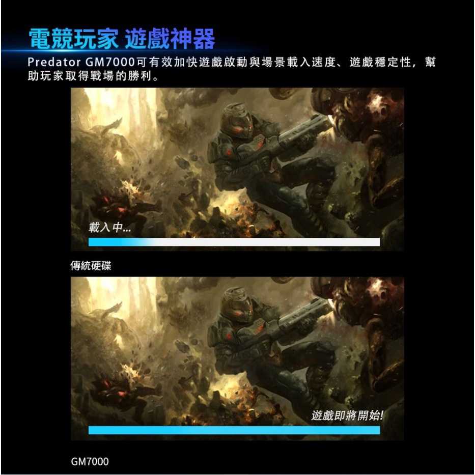 【GAME休閒館】Acer 宏碁 Predator GM7000 GEN4 1TB 固態硬碟 5年保固【現貨】