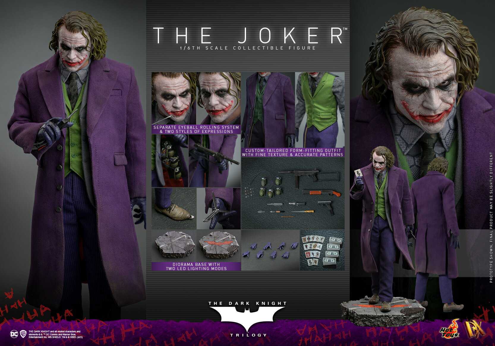 Hot toys DX32 蝙蝠俠 黑暗騎士 三部曲 西斯 小丑 Joker 25年Q1上市【預購8/27止】