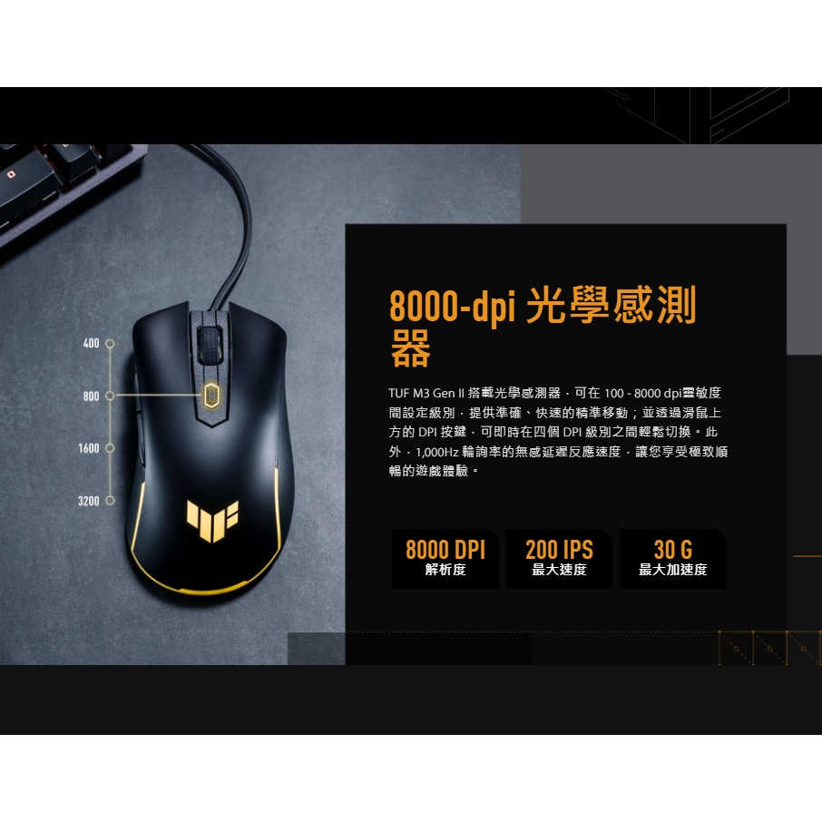 【GAME休閒館】ASUS 華碩 TUF Gaming M3 Gen II 有線電競滑鼠