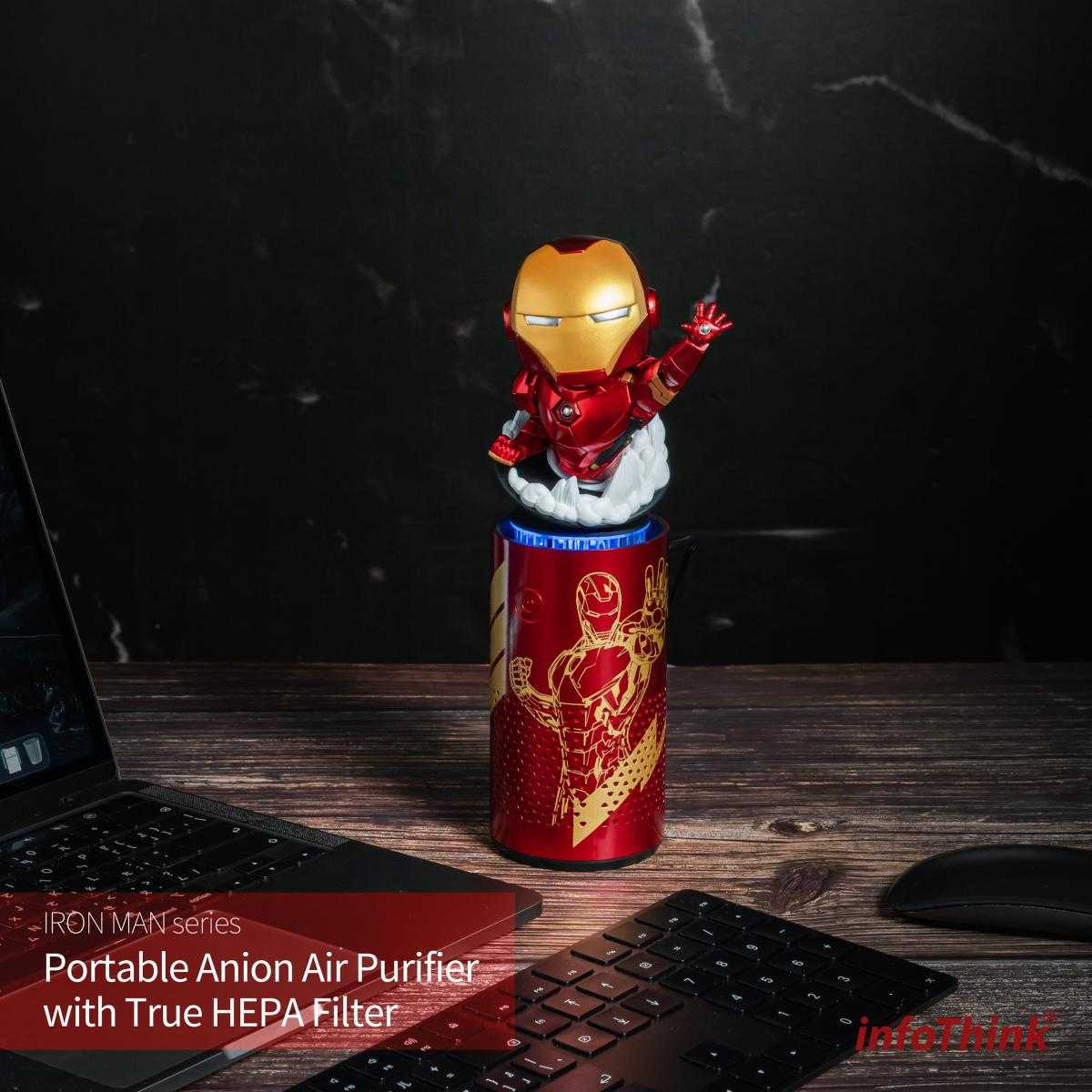 【GAME休閒館】infoThink 鋼鐵人系列 USB渦輪負離子空氣清淨機- 經典【現貨】IP0561