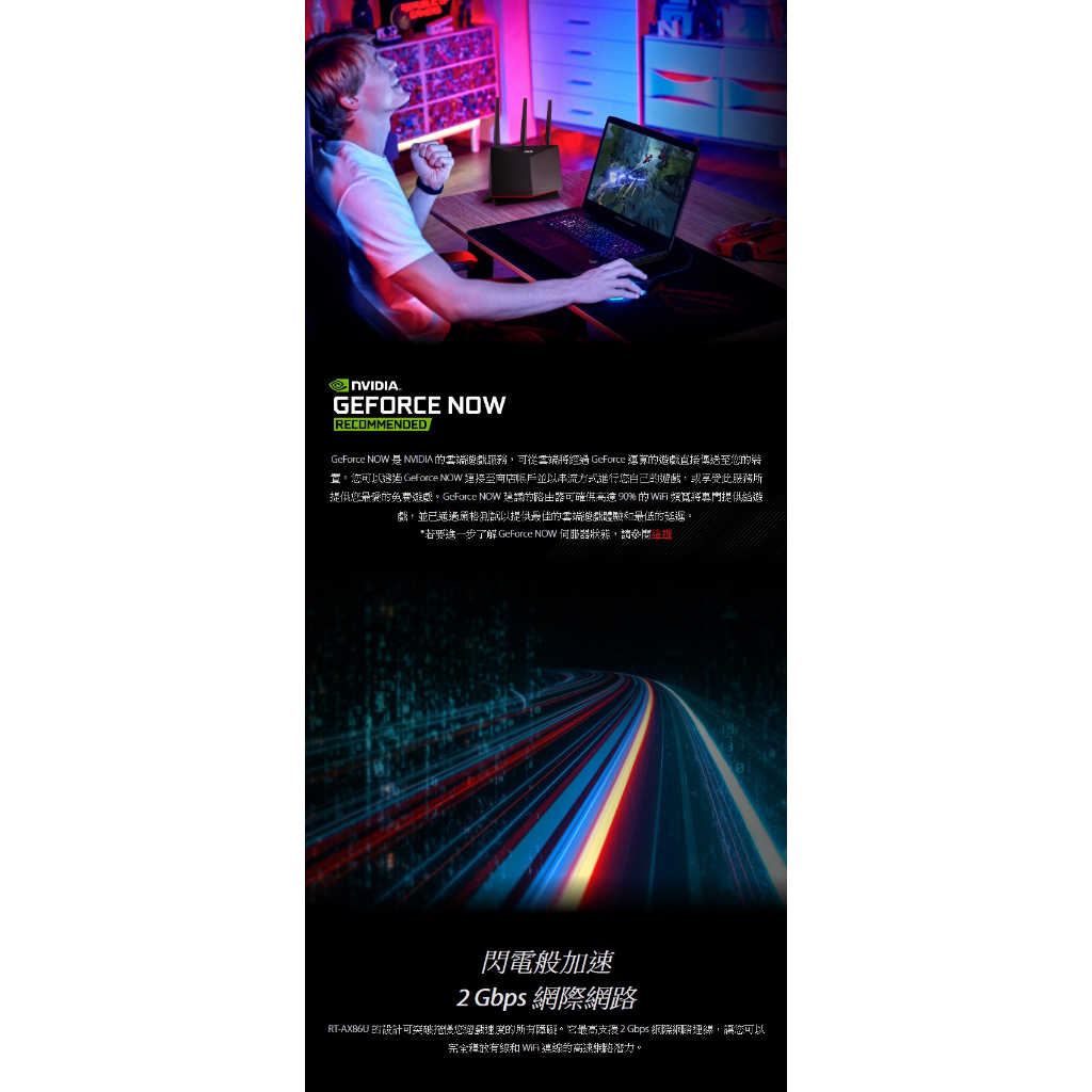 【手遊模式】ASUS 華碩 RT-AX86U AX5700 Wi-Fi 6 2.5G埠 路由器 分享器【GAME休閒館】