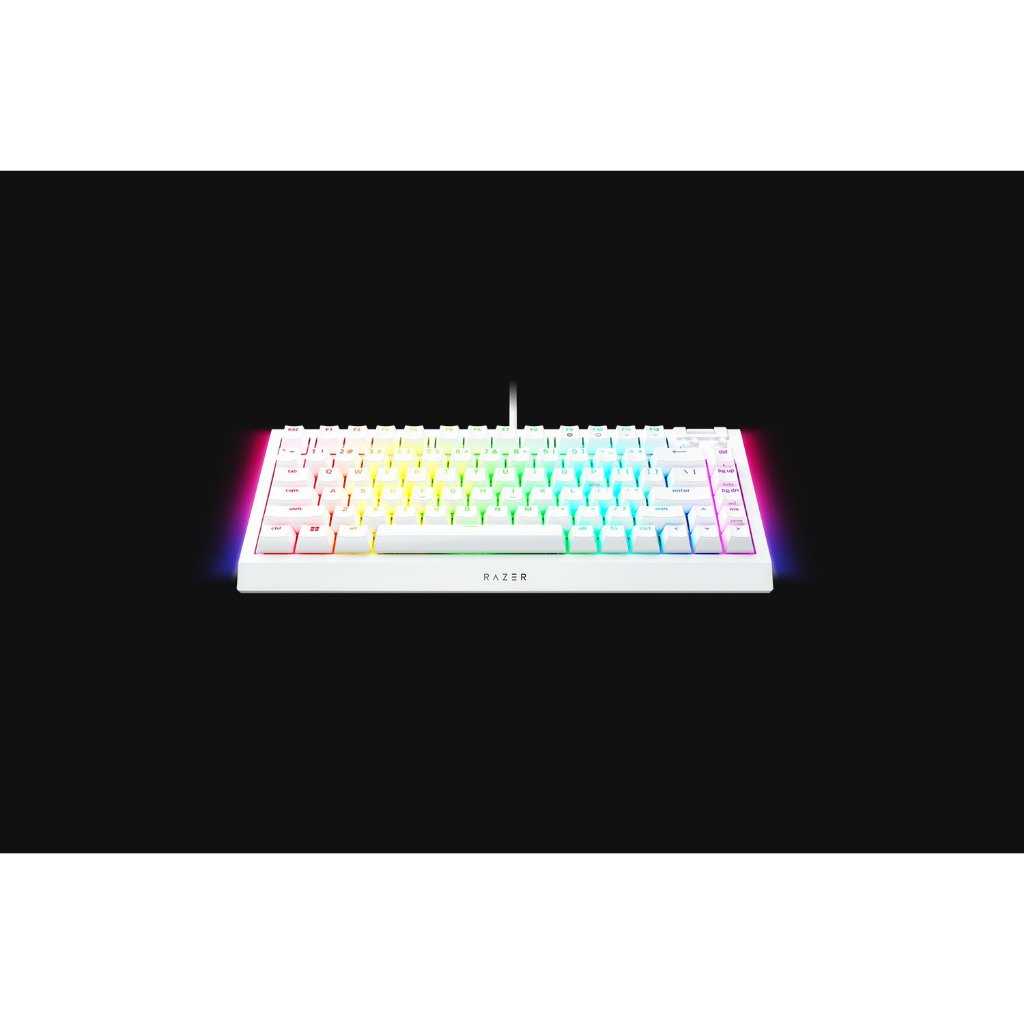 【GAME休閒館】Razer 雷蛇《 BlackWidow V4 75% 黑寡婦V4 英文機械鍵盤 橘軸白色》【現貨】