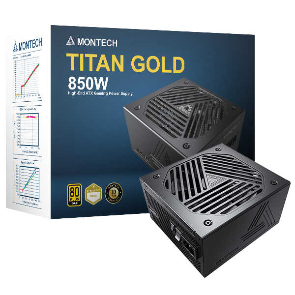 【GAME休閒館】MONTECH 君主 TITAN GOLD 850W 電源供應器 金牌/PCIe5.0/ATX3.0【預購】