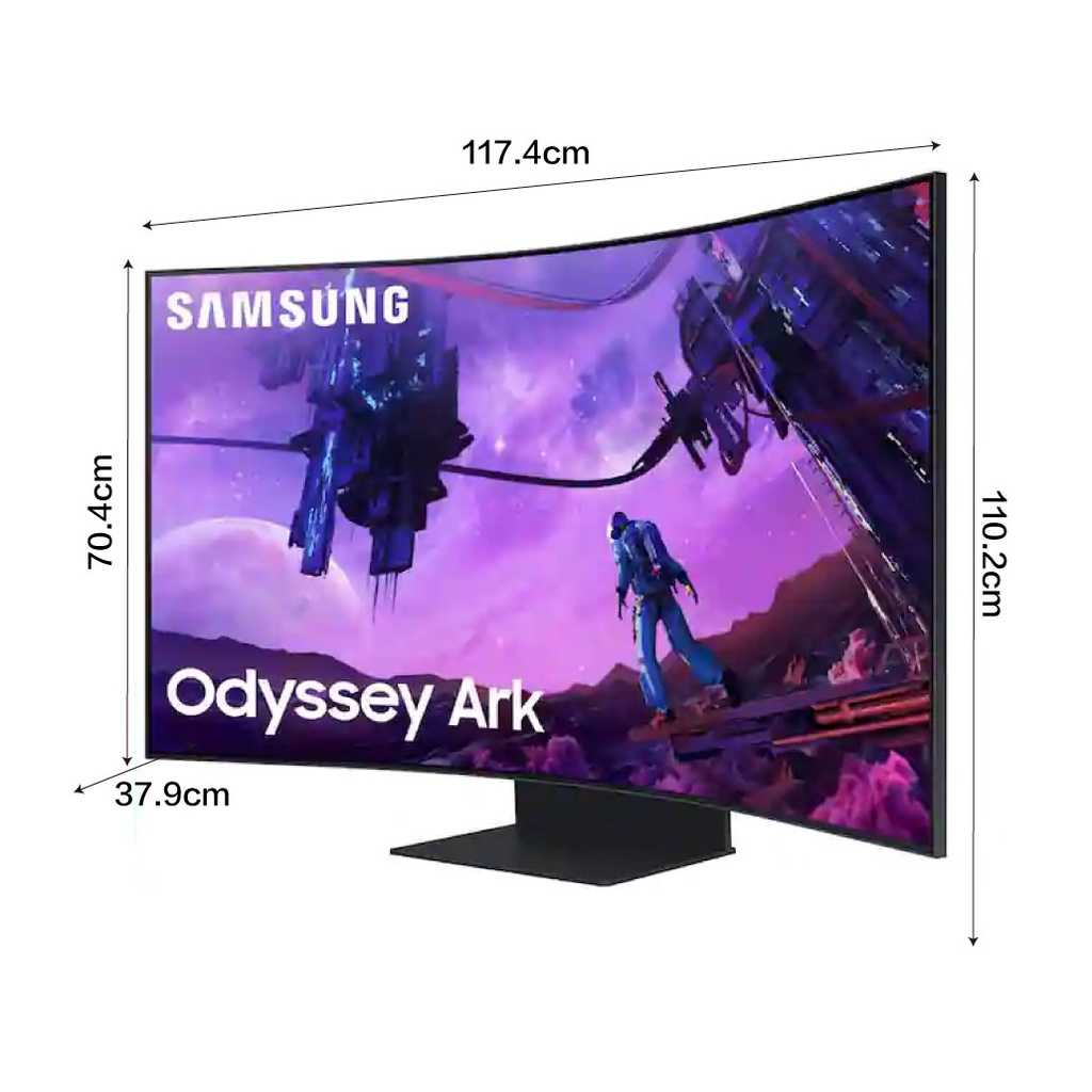 【登錄送家庭劇院組】SAMSUNG 三星 55吋《Odyssey Ark Mini LED 曲面電競螢幕》