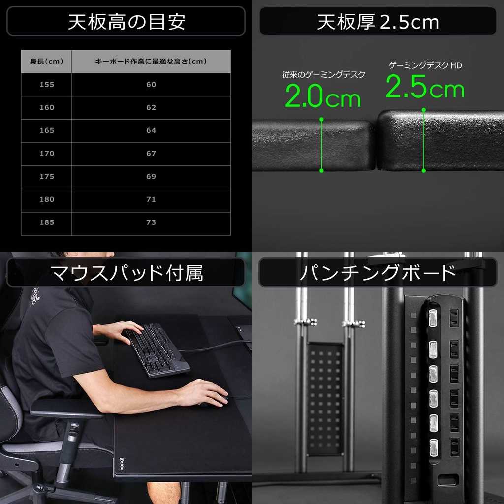 【GAME休閒館】Bauhutte 寶優特 可升降 強化版電競桌 BHD-1200HDM-BK 【現貨】