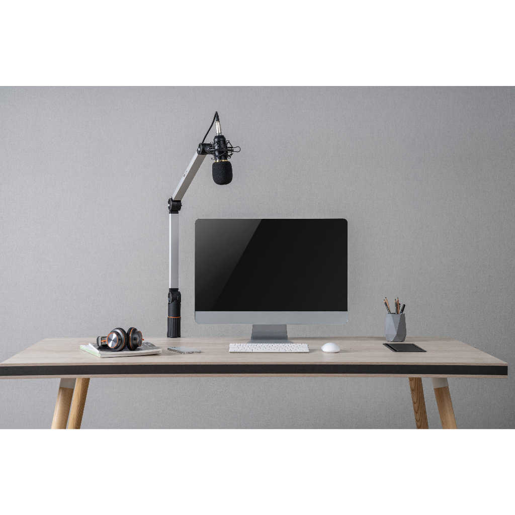 【GAME休閒館】瑞米 Raymii《 LTA-01 鋁合金麥克風支架 》夾桌穿桌式 直播支架【現貨】