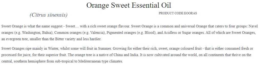甜橙精油 30ml 『通過澳洲TGA認證』