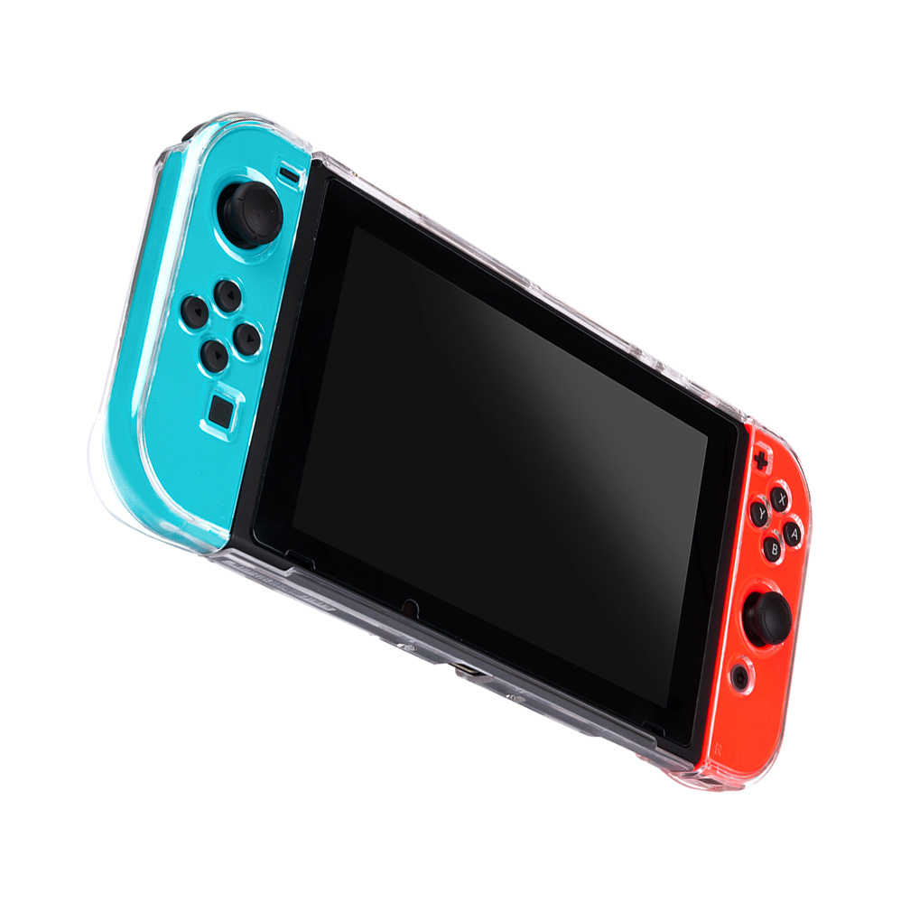 【電玩屋】NS Switch 主機透明水晶殼 保護殼 保護套 防塵 防刮 含主機殼+雙手把包護殼