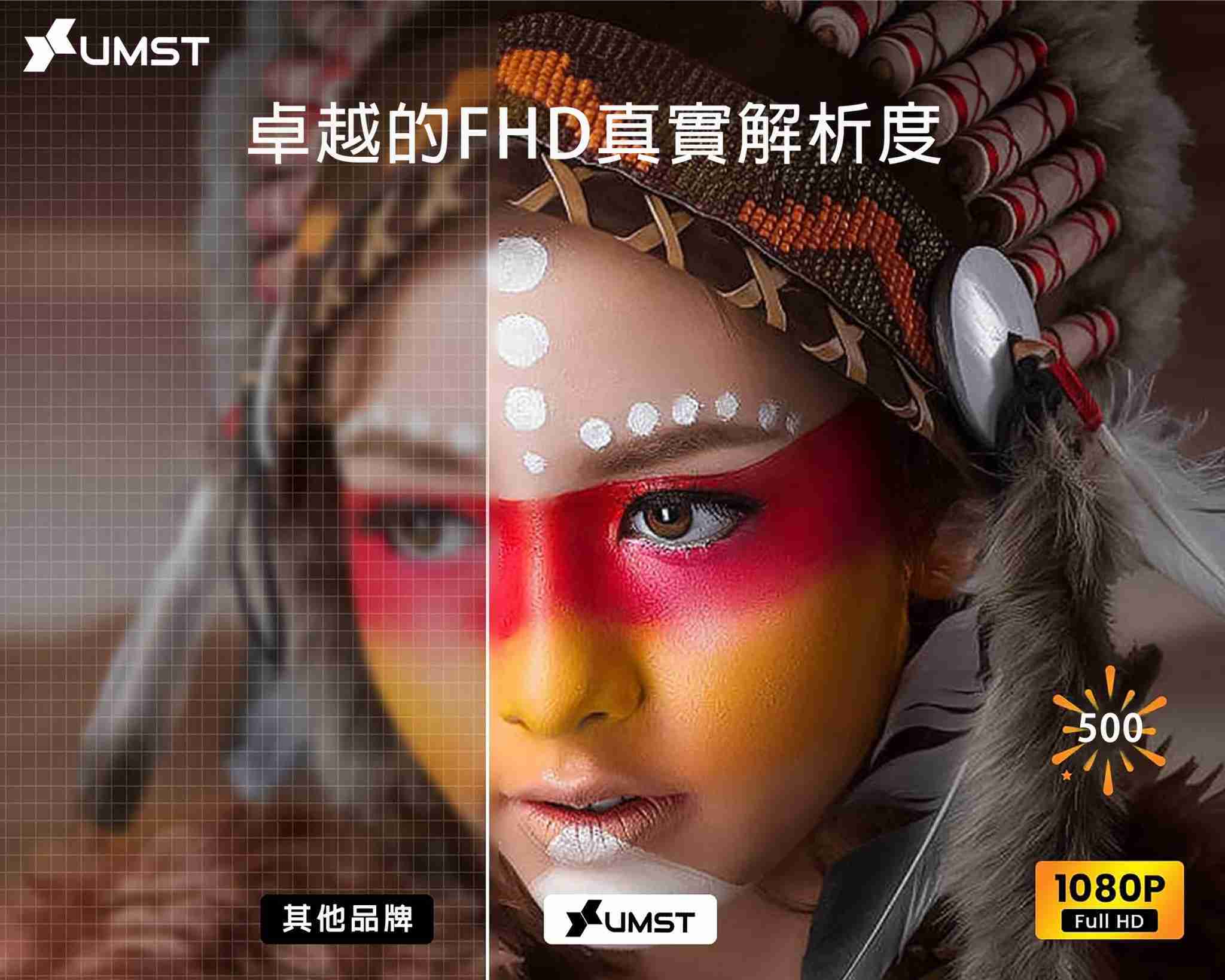 《優美視UMST》台灣原廠微投影機-UTV-1(附收納包)