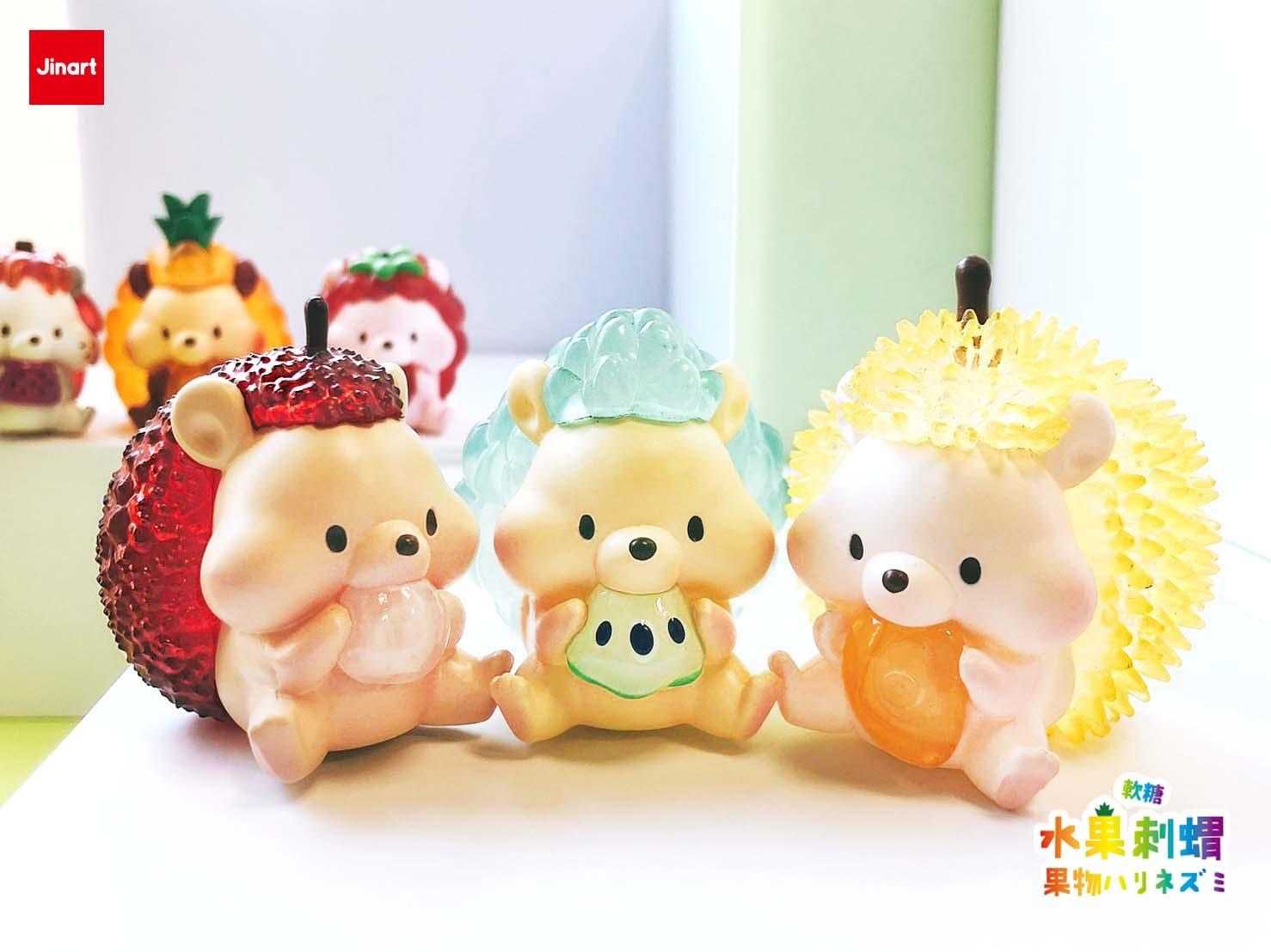 【線上抽】現貨-軟糖水果刺蝟 水果刺蝟彩透版 盲盒 盒玩 盲抽 公仔 玩具 Jinart 台灣原創