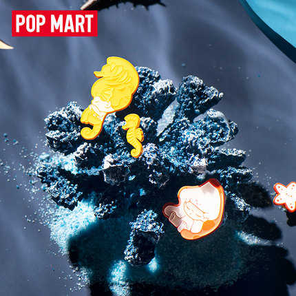 【Lemonade】現貨盲抽-DIMOO水族館系列徽章 盲盒 盒玩 盲抽 玩具 泡泡瑪特 POPMART