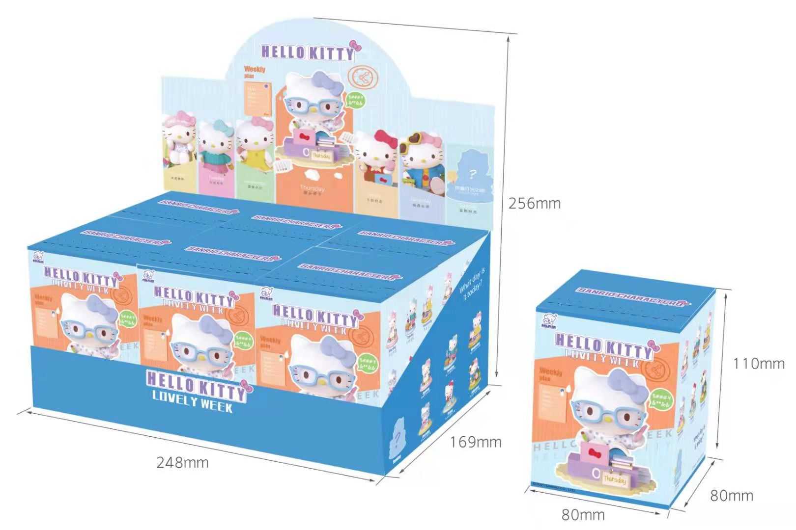 【Lemonade】預購-HELLO KITTY LOVELY WEEK系列盲盒 盒玩 盲抽 公仔 玩具 凱蒂貓 三麗鷗