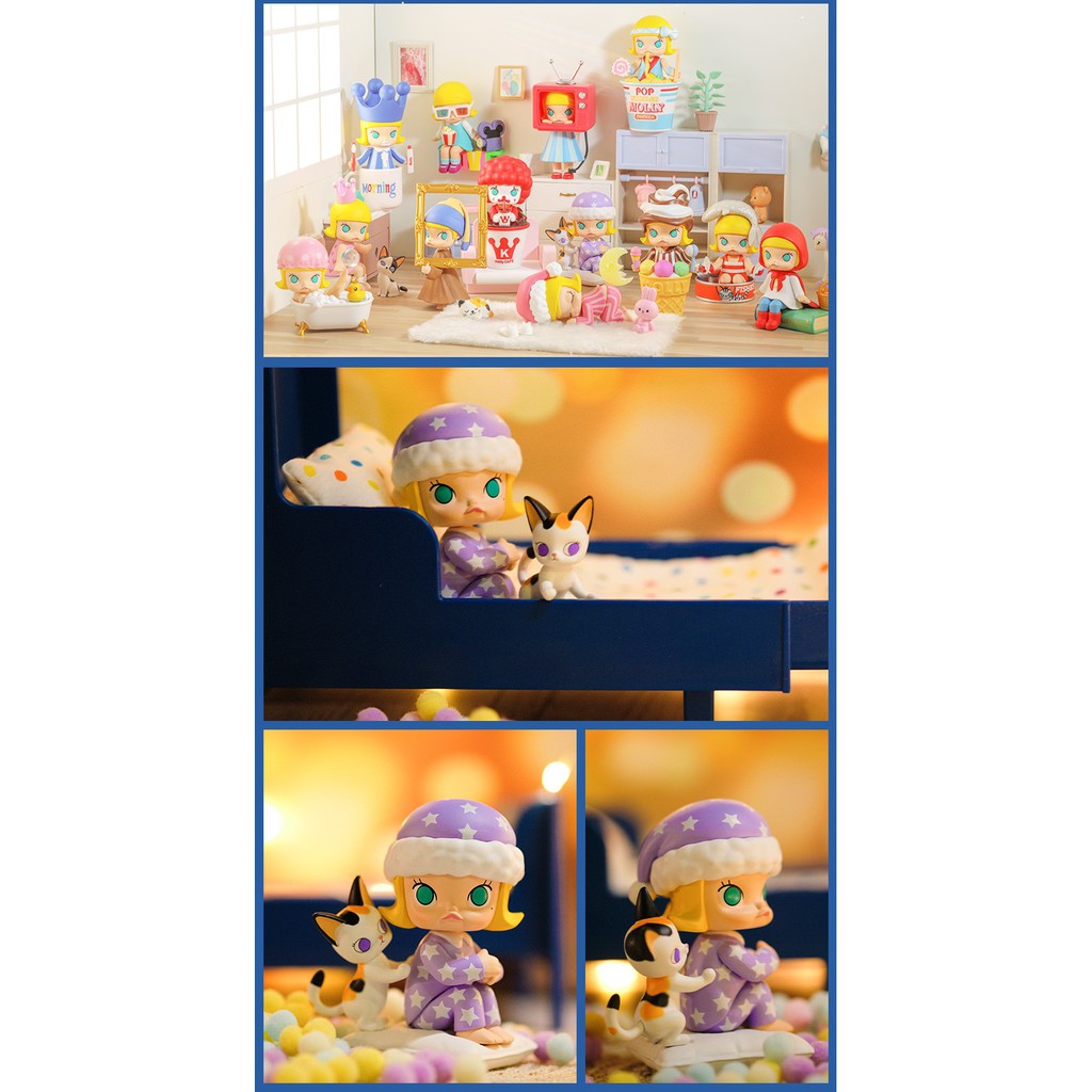 【Lemonade】現貨-MOLLY的一天系列盲盒 盒玩 盲抽 公仔 玩具 泡泡瑪特 POPMART 隨機盲抽款
