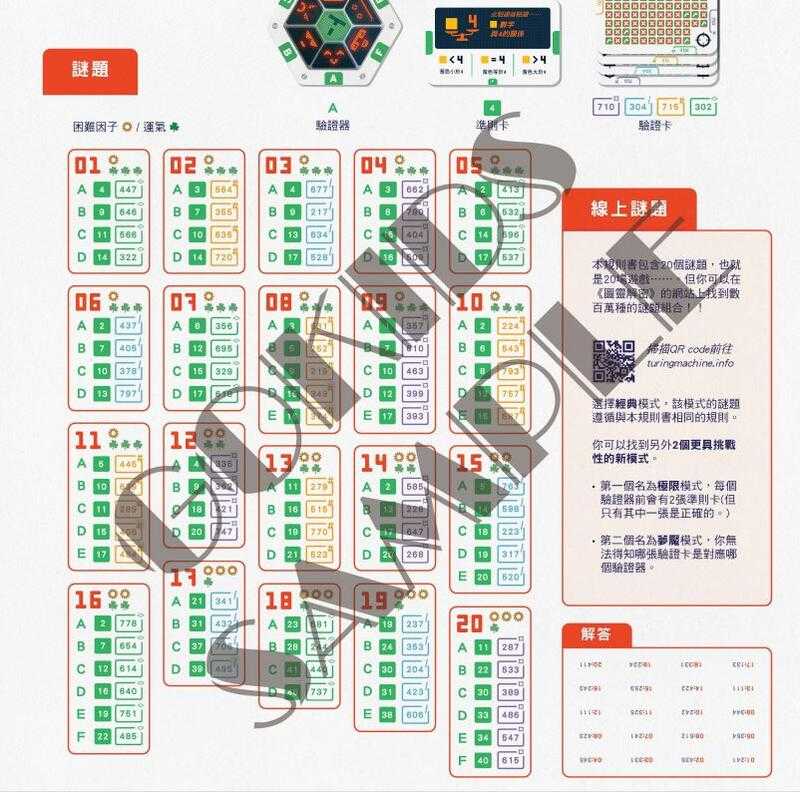 圖靈解密 Turing Machine 繁體中文版 高雄龐奇桌遊