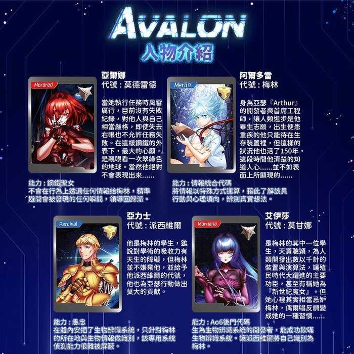 阿瓦隆 新未來版 AVALON 附繁體中文說明書 高雄龐奇桌遊