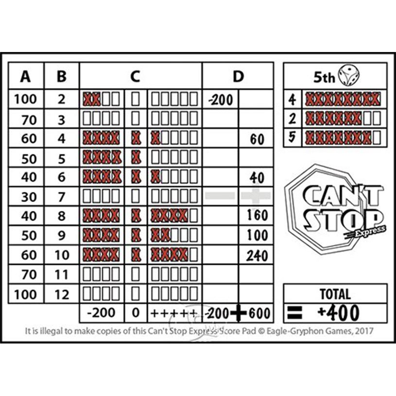 欲罷不能極速版 Can\u0027t Stop Express 繁體中文版 高雄龐奇桌遊