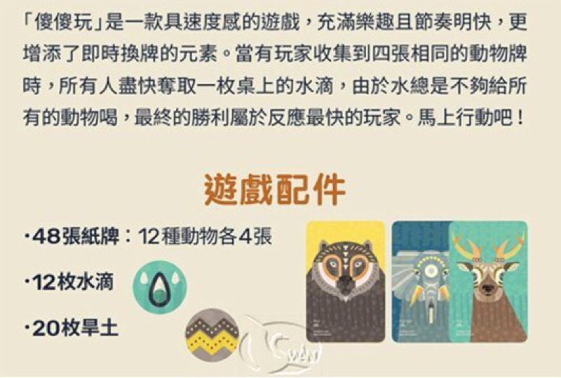傻傻玩 2.0 WATER 新版 繁體中文版 高雄龐奇桌遊