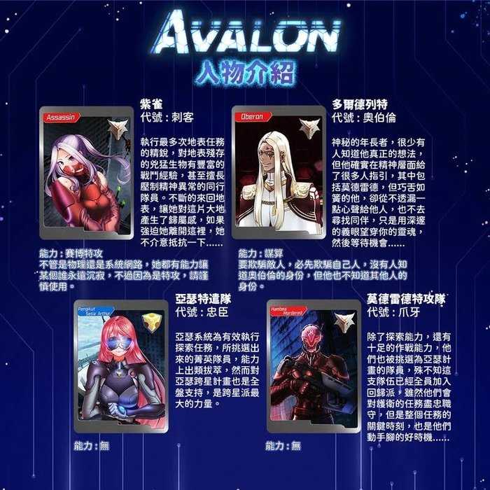 阿瓦隆 新未來版 AVALON 附繁體中文說明書 高雄龐奇桌遊