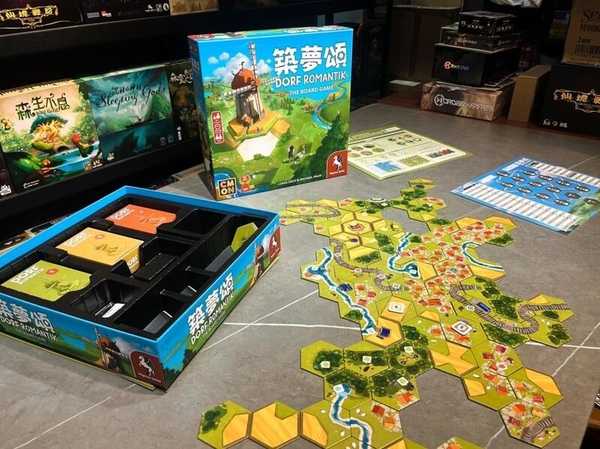 築夢頌 Dorfromantik 繁體中文版 附大磨坊迷你擴充 高雄龐奇桌遊