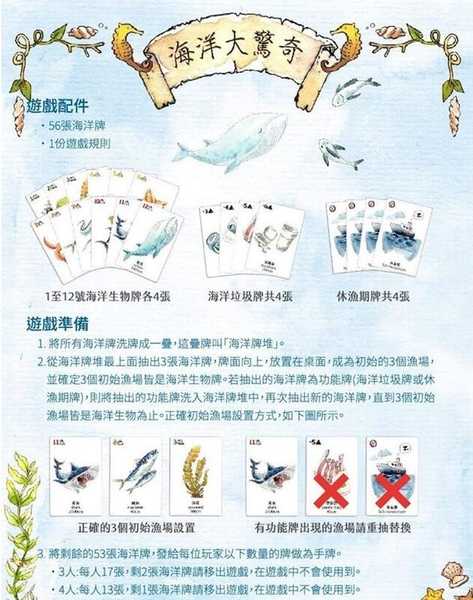 海洋大驚奇 食物鏈教育桌遊 Amazing Ocean Food Chain 繁體中文版 高雄龐奇桌遊