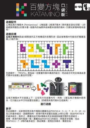 百變方塊 口袋版 katamino pocket 繁體中文版 高雄龐奇桌遊