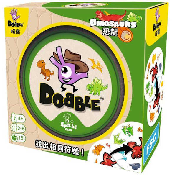 嗒寶 恐龍 DOBBLE DINOSAURS 繁體中文版 高雄龐奇桌遊