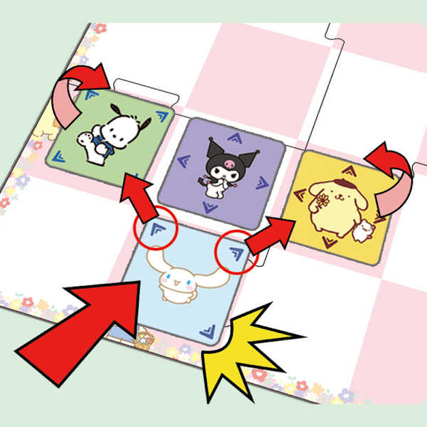 三麗鷗翻翻樂 SANRIO CHARACTERS PITTER PATTER FLIPPER 繁中版 高雄龐奇桌遊